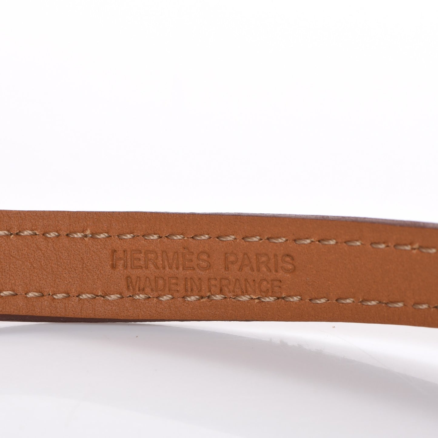 Natural Tadelakt Granville Double Tour Bracelet M Fauve