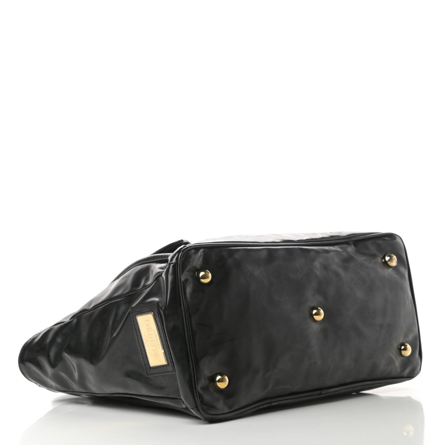 Valentino Garavani Patent Lacca Bow Tote Black 4 of 15