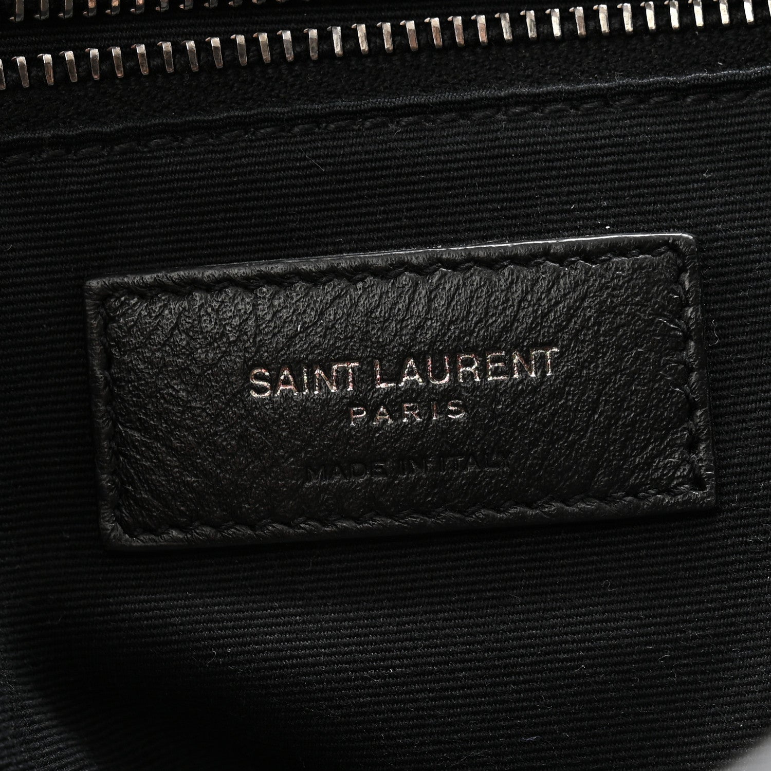Saint Laurent Crinkled Calfskin Matelasse Monogram Medium Niki Chain Satchel Black 6 of 10