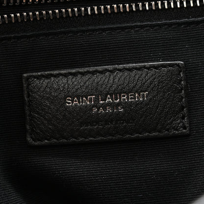 Saint Laurent Crinkled Calfskin Matelasse Monogram Medium Niki Chain Satchel Black 6 of 10