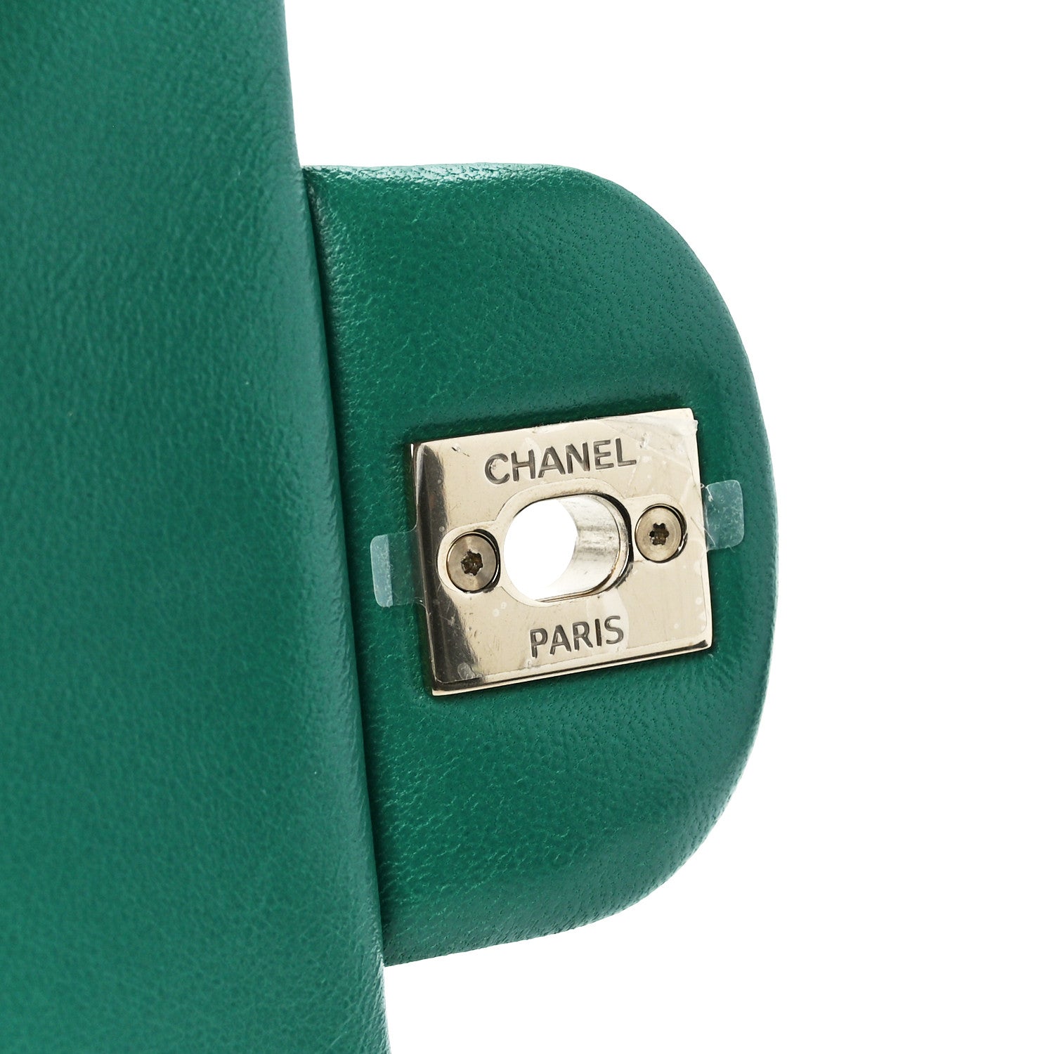 Chanel Lambskin Quilted Mini Square Flap Green 6 of 11