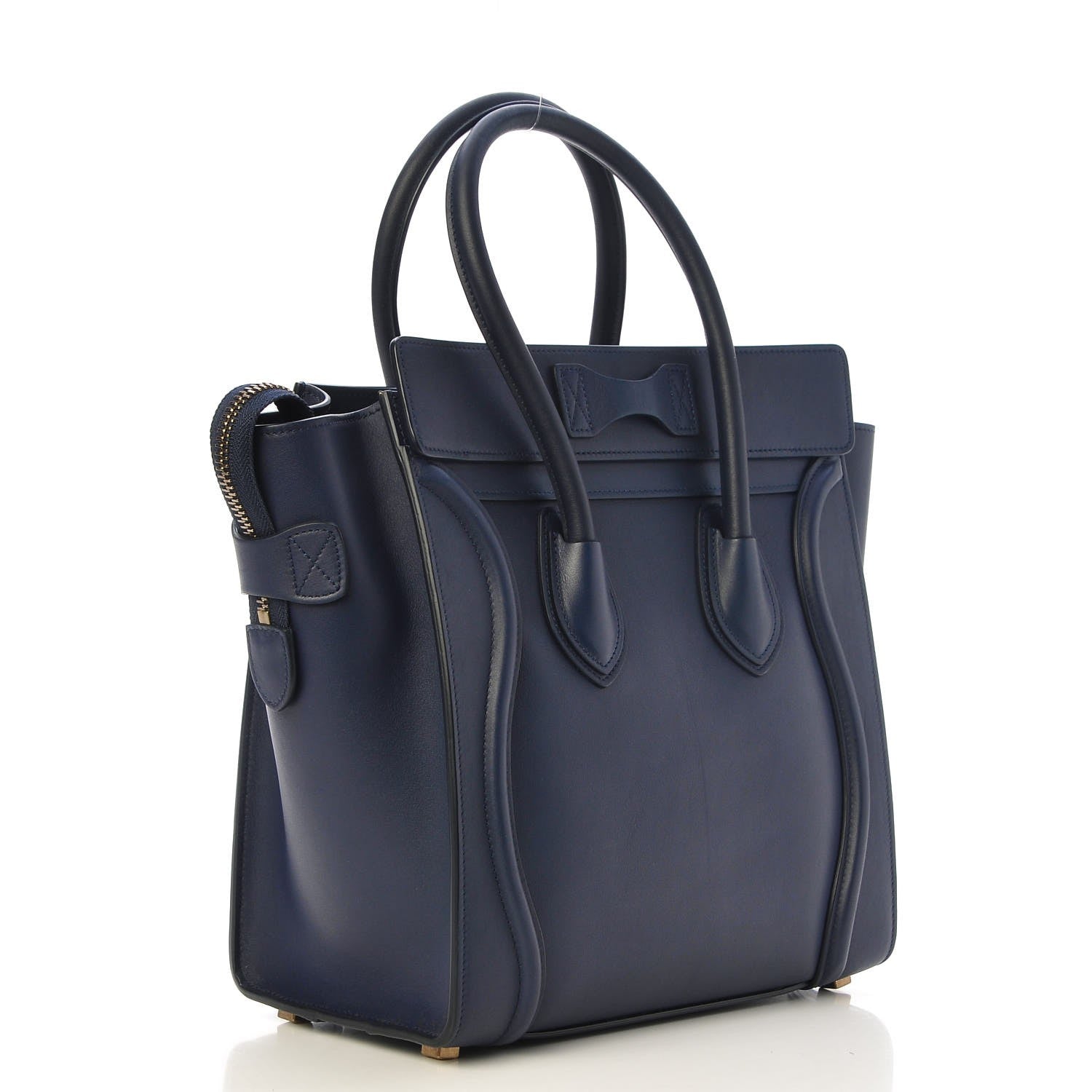 Celine Smooth Calfskin Micro Luggage Ink 3 of 7