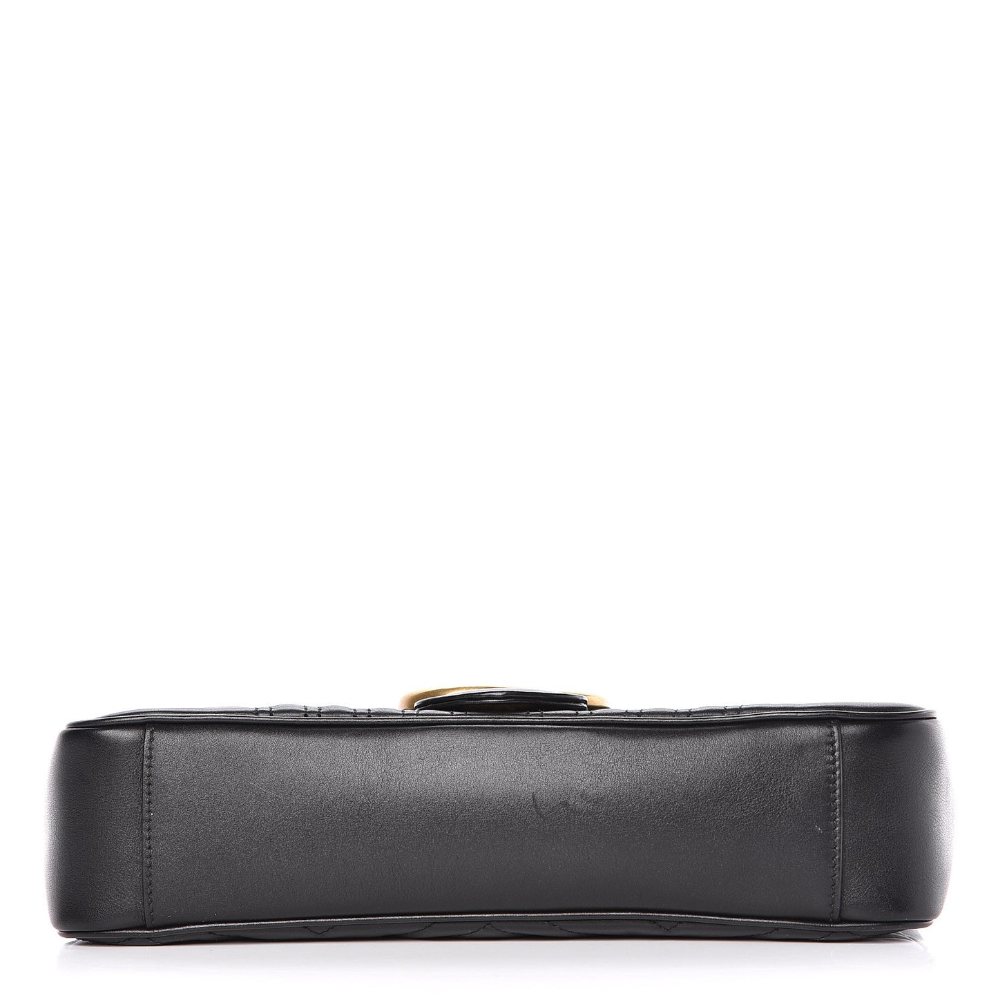 Calfskin Matelasse Medium GG Marmont Shoulder Bag Black