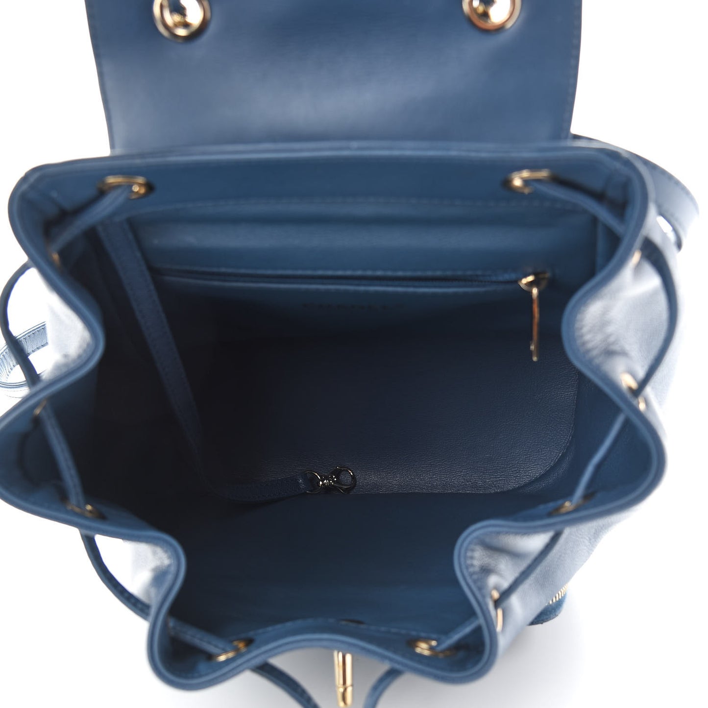 Caviar Quilted Business Affinity Backpack Blue