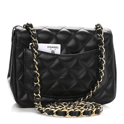 Chanel Lambskin Quilted Mini Square Flap Black 3 of 11