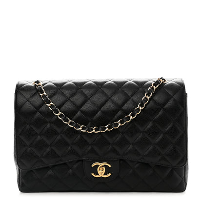 Chanel Caviar Quilted Maxi Double Flap Black 1 of 10