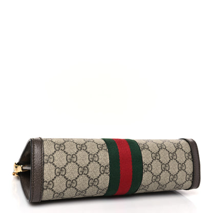 Gucci GG Supreme Monogram Web Small Ophidia Chain Shoulder Bag Brown 4 of 9