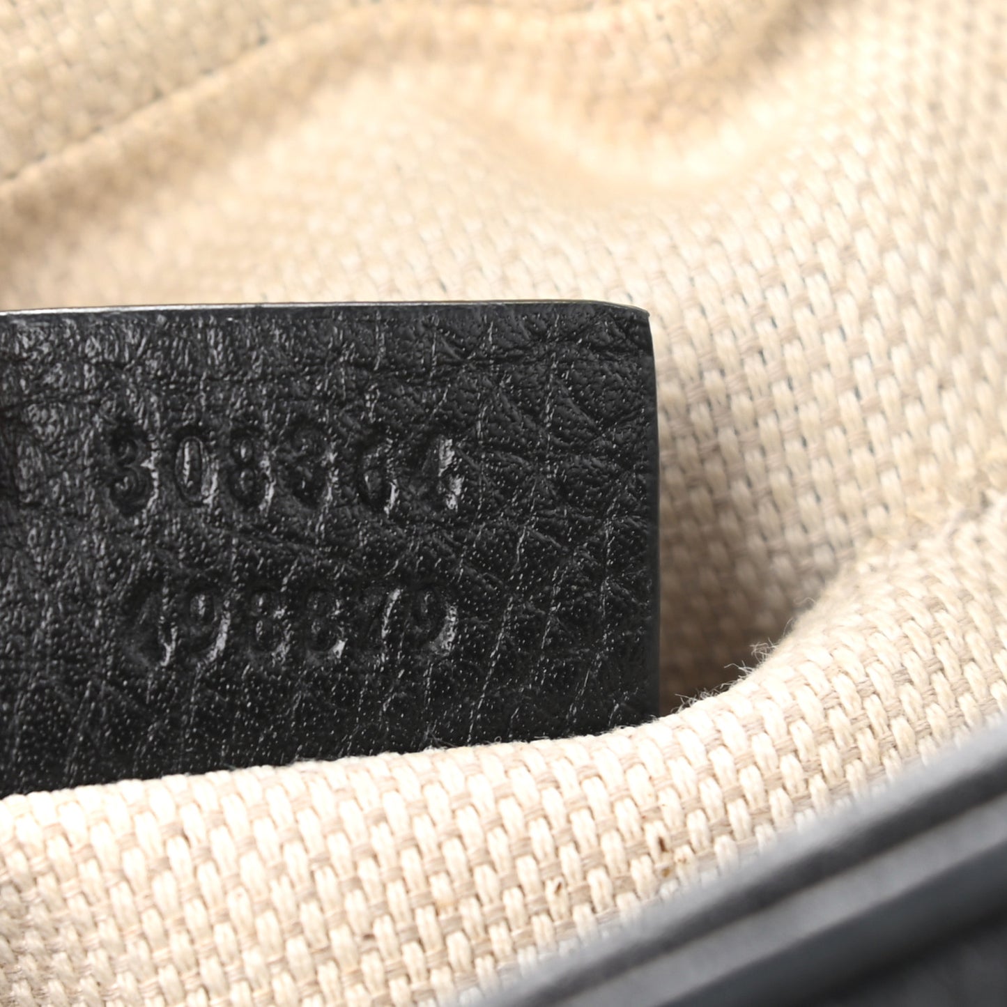 Pebbled Calfskin Small Soho Disco Bag Black