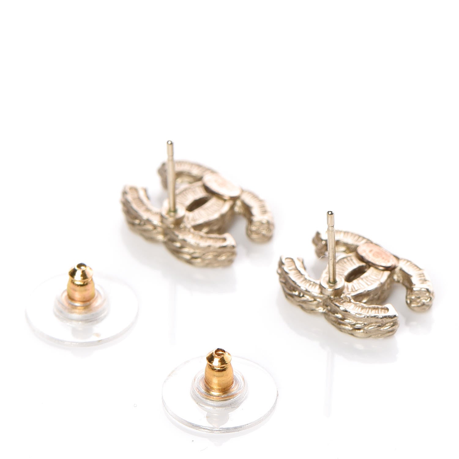Chanel Pearl CC Earrings Gold 3 of 4