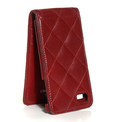 Chanel Lambskin Quilted iPhone Case Red 3 of 8