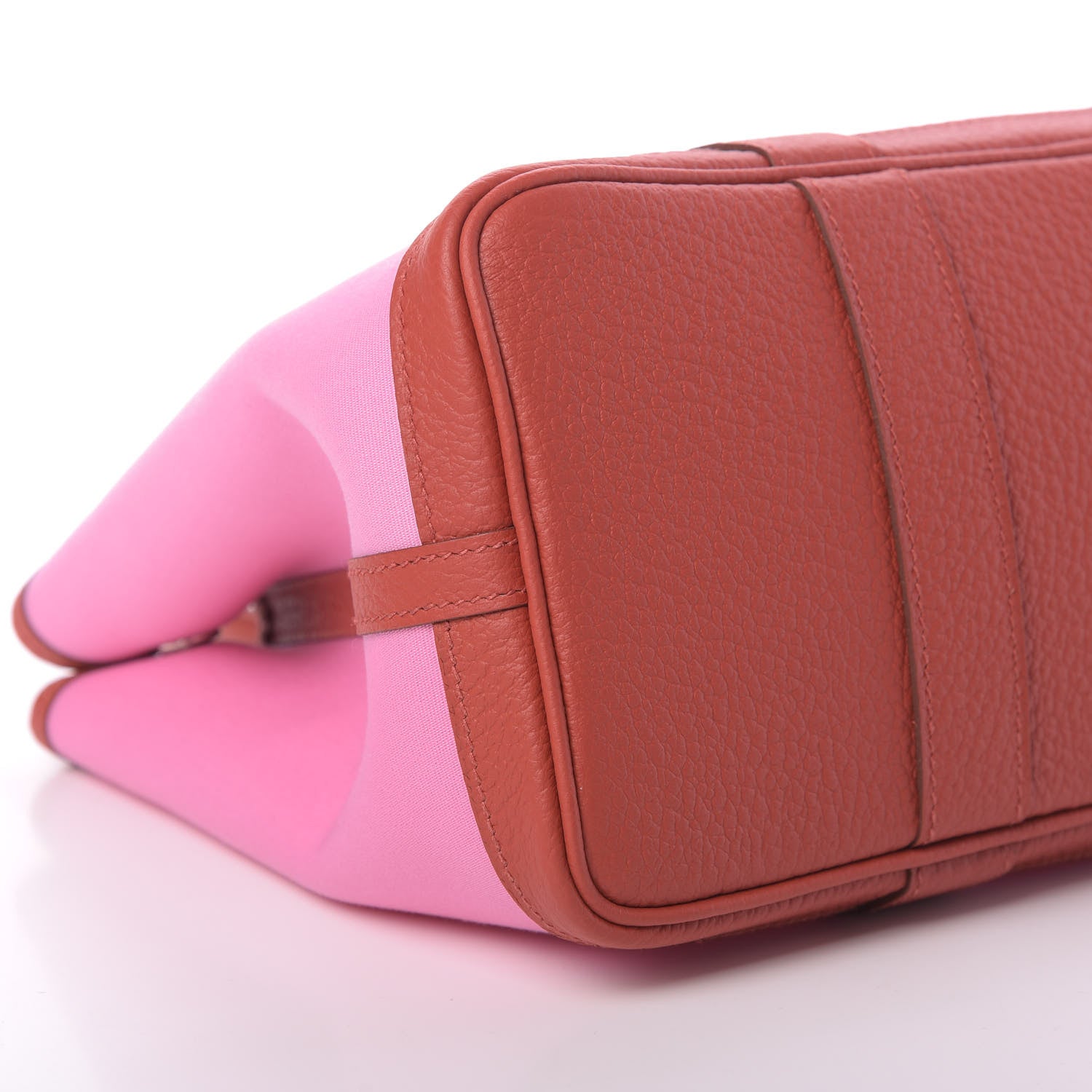 Hermes Toile Militaire Vache Country Garden Party Tote 30 Bubblegum Rouge Duchesse 9 of 11