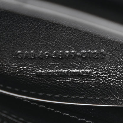 Saint Laurent Calfskin Y Quilted Monogram Monochrome Small Loulou Chain Satchel Black 7 of 10