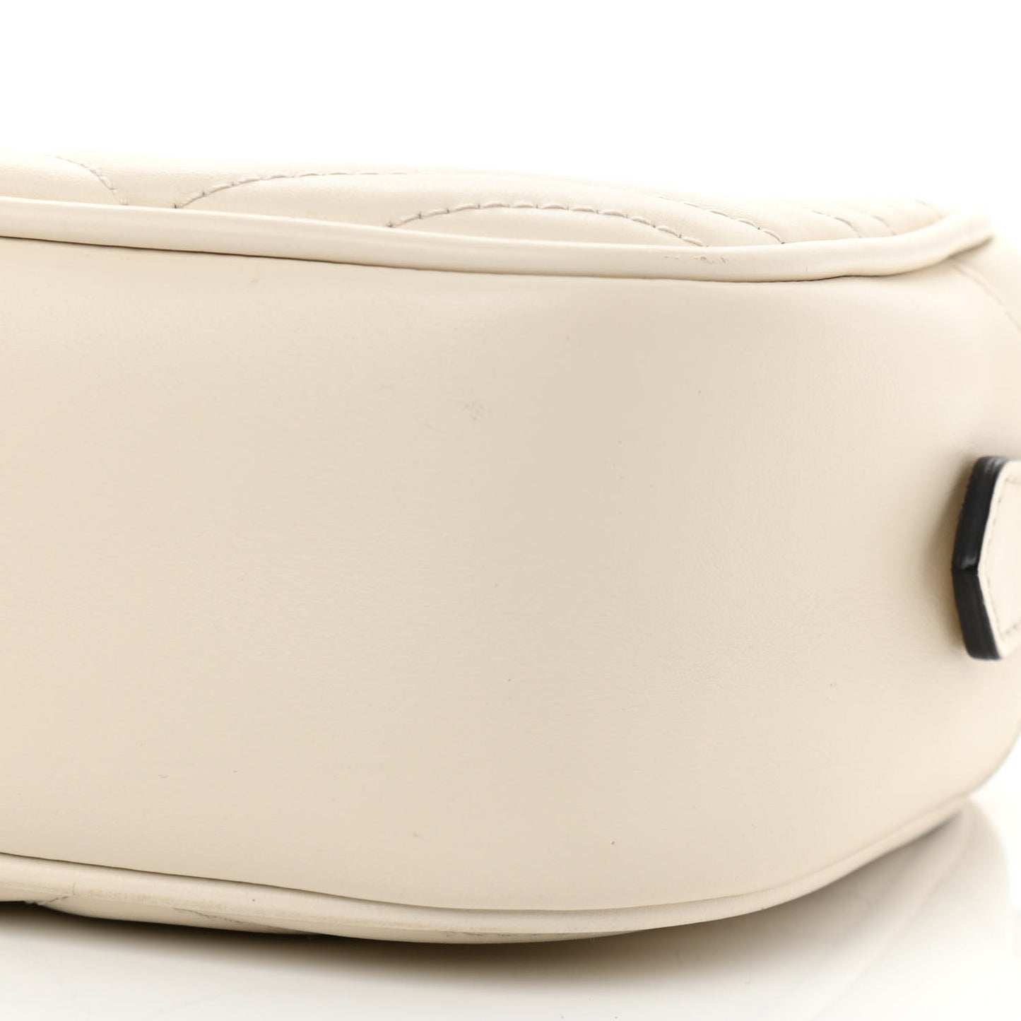 Calfskin Matelasse Small GG Marmont Chain Shoulder Bag White