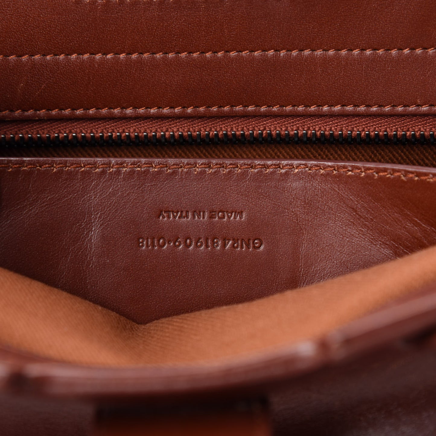 Calfskin Studded Woven Baby Monogram Downtown Cabas Brown
