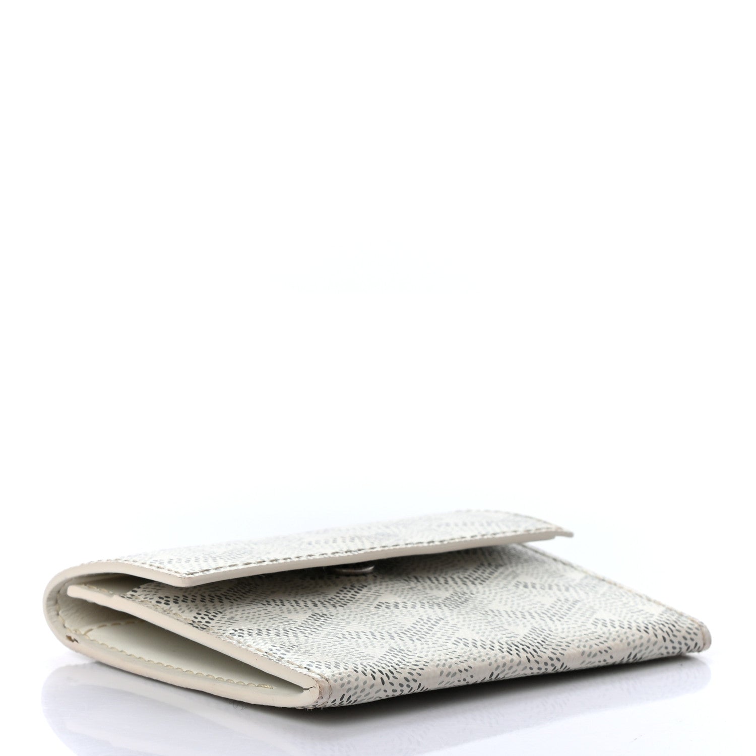 Goyard Goyardine Coin Purse Wallet White 4 of 7