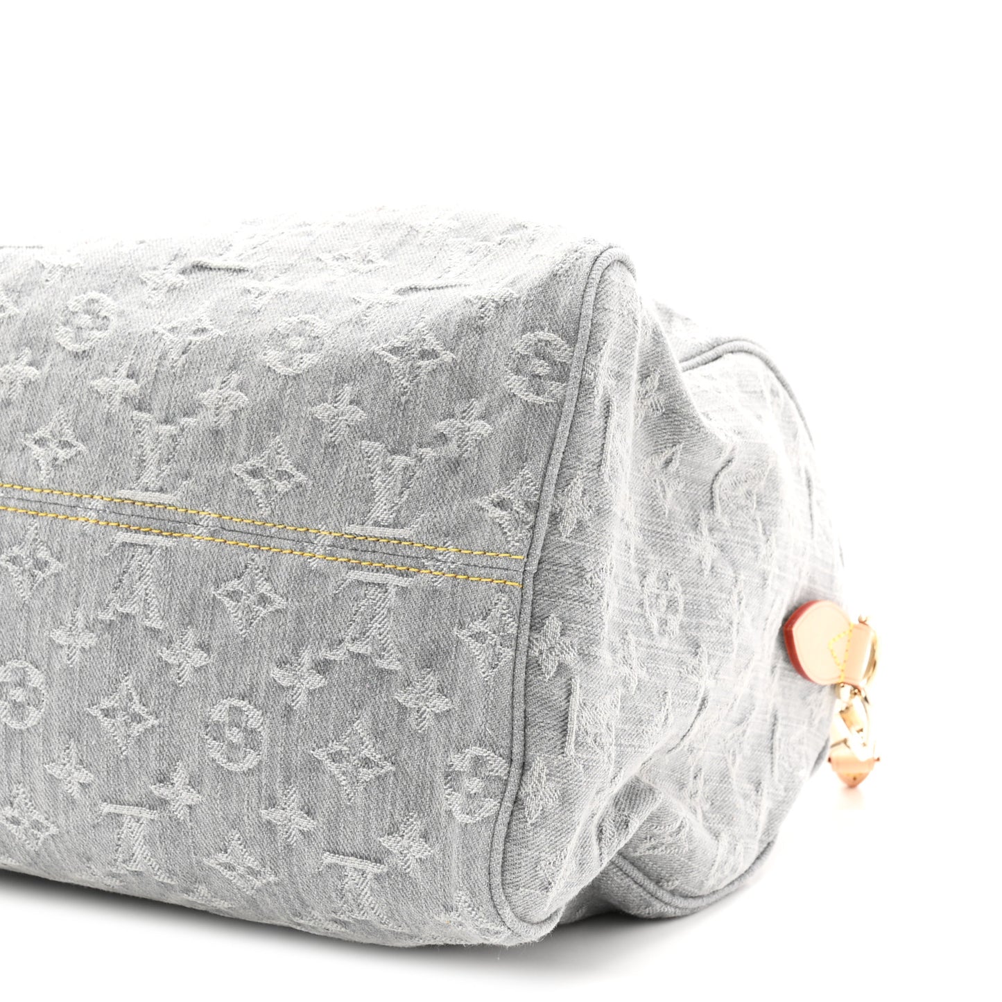 Monogram Denim Speedy Soft 30 Washed Gray
