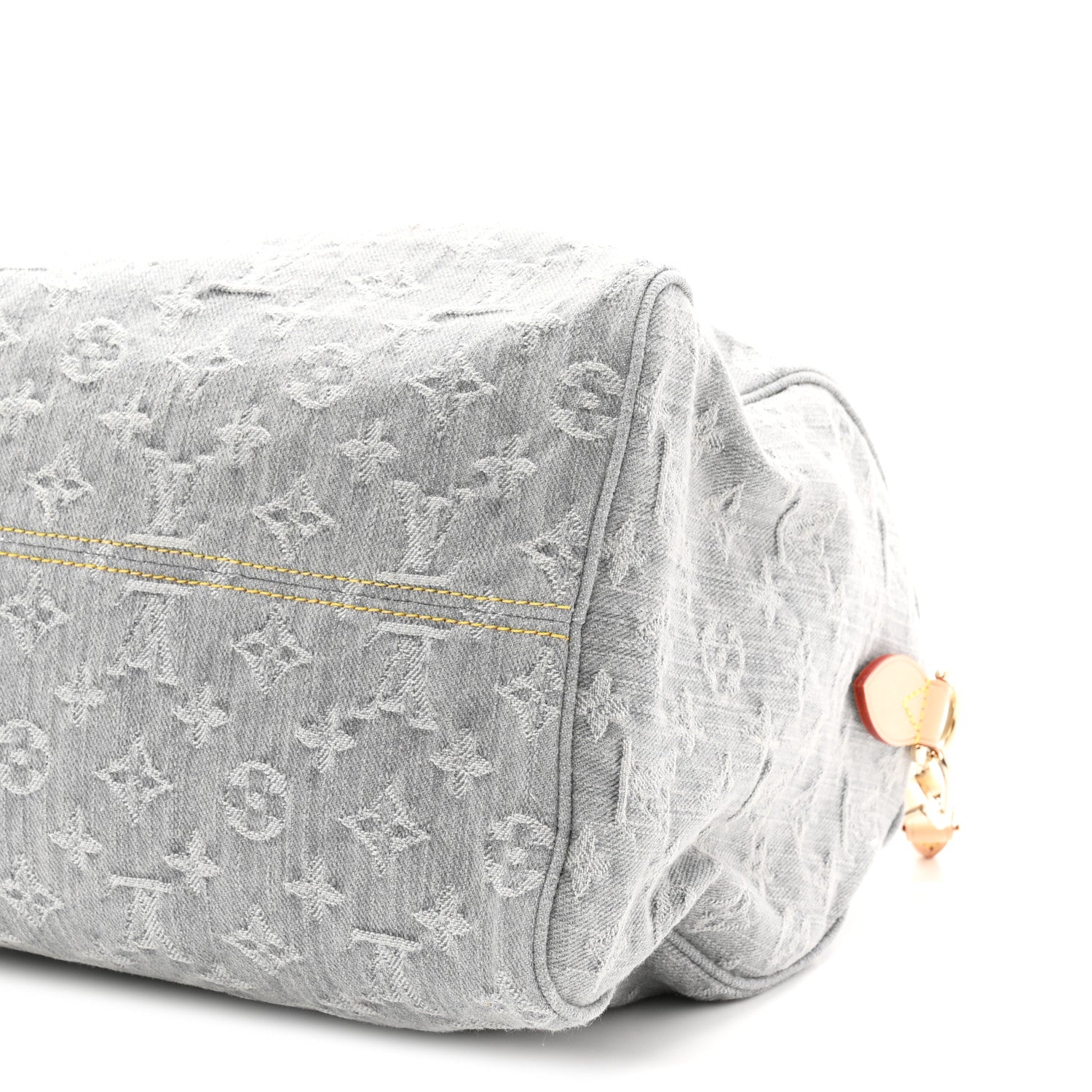 Louis Vuitton Monogram Denim Speedy Soft 30 Washed Gray 9 of 9