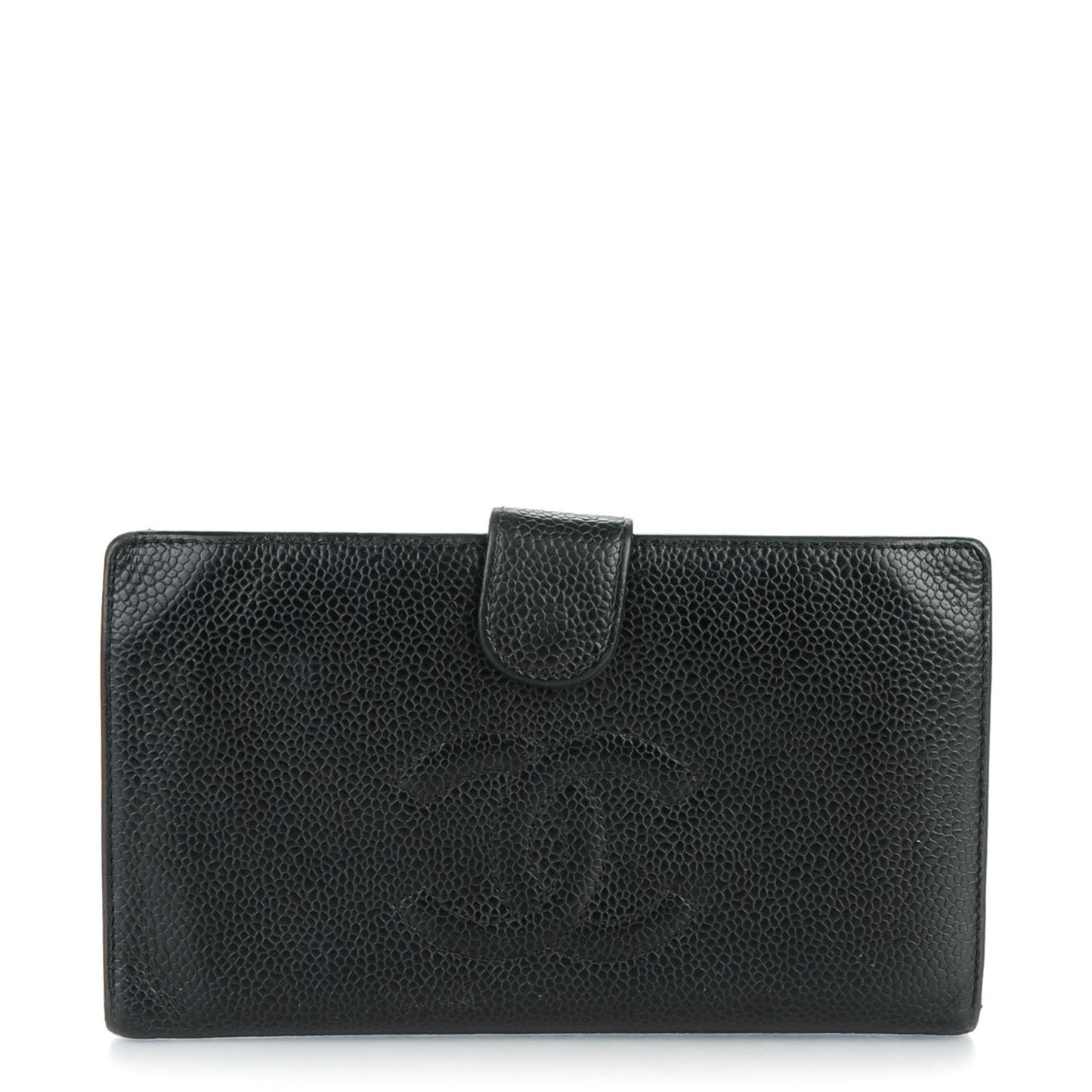 Caviar Timeless CC French Wallet Black