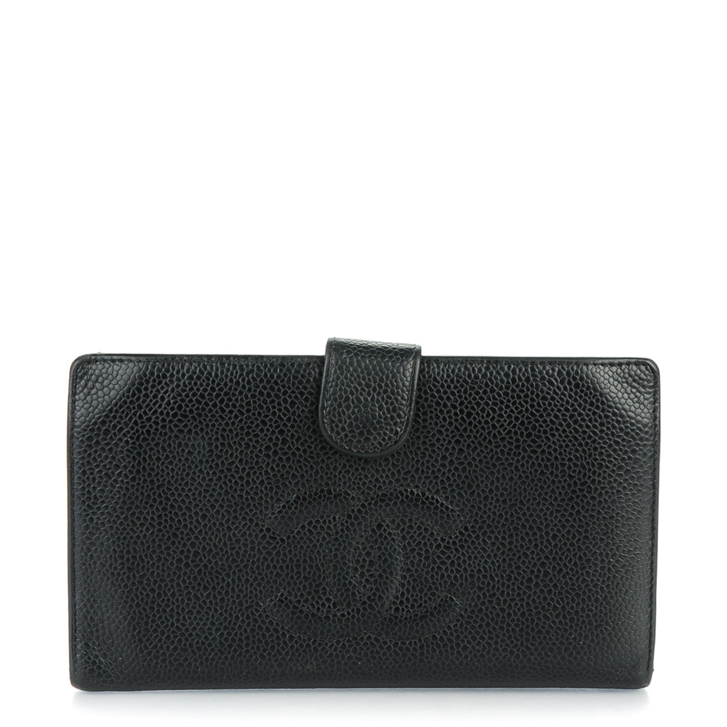 Chanel Caviar Timeless CC French Wallet Black 1 of 10