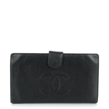 Chanel Caviar Timeless CC French Wallet Black 1 of 10