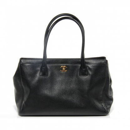 Chanel Calfskin Cerf Executive Shopper Tote Black 1 of 8