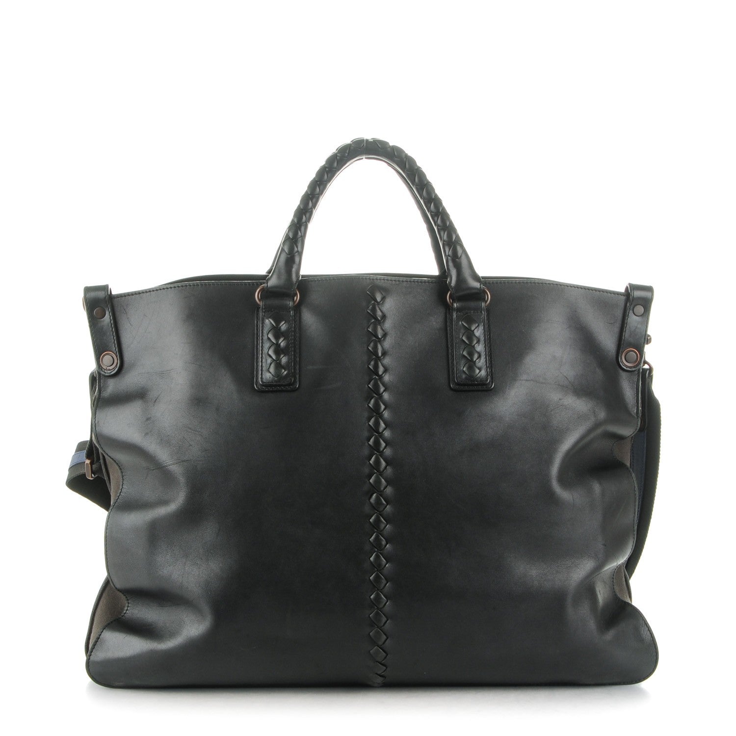 Bottega Veneta Nappa Intrecciato Convertible Tote Nero Black 1 of 10