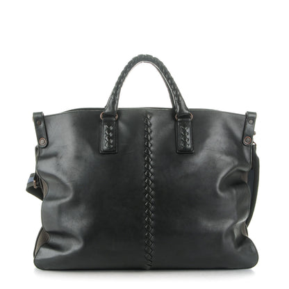 Bottega Veneta Nappa Intrecciato Convertible Tote Nero Black 1 of 10