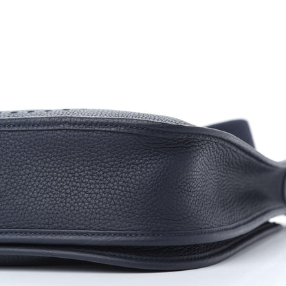 Hermes Taurillon Clemence Evelyne III PM Bleu Nuit 8 of 9