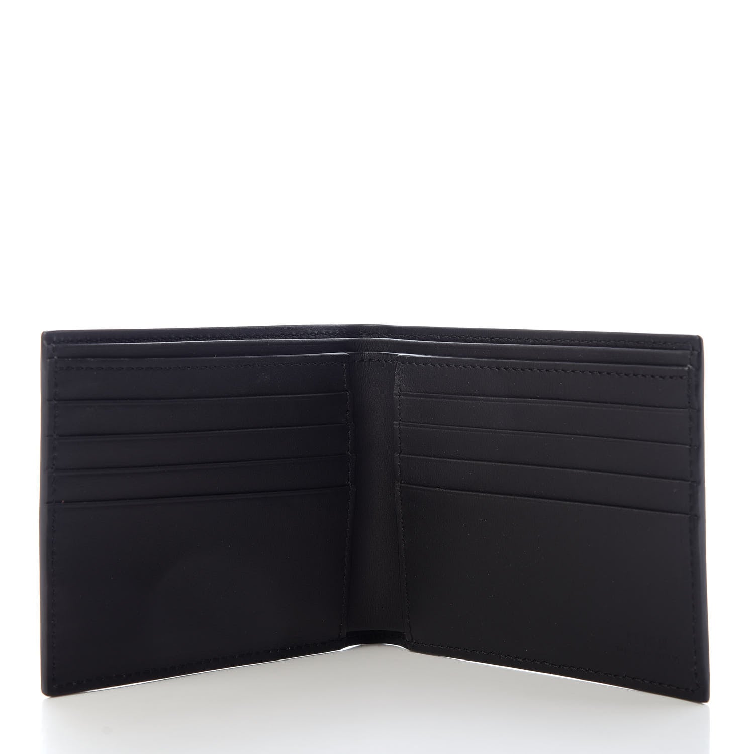 Fendi Vitello Century Monster Eyes Bi-fold Wallet Black 5 of 6