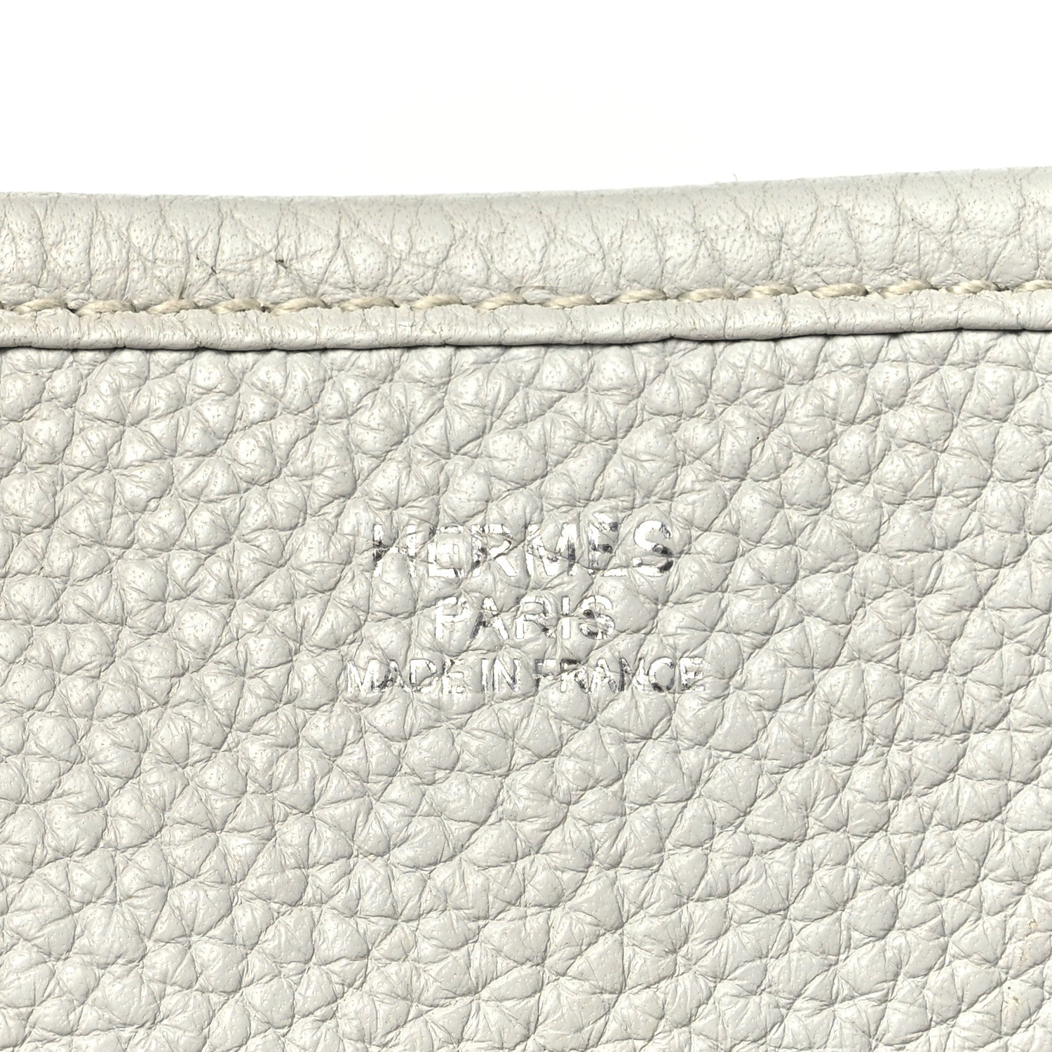 Hermes Taurillon Clemence Evelyne III PM Gris Perle 6 of 10