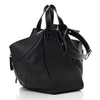 Loewe Calfskin Medium Hammock Shoulder Bag Midnight Blue Black 3 of 12