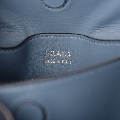 Prada Saffiano Cuir Medium Double Handle Tote Baltico Astrale 8 of 14