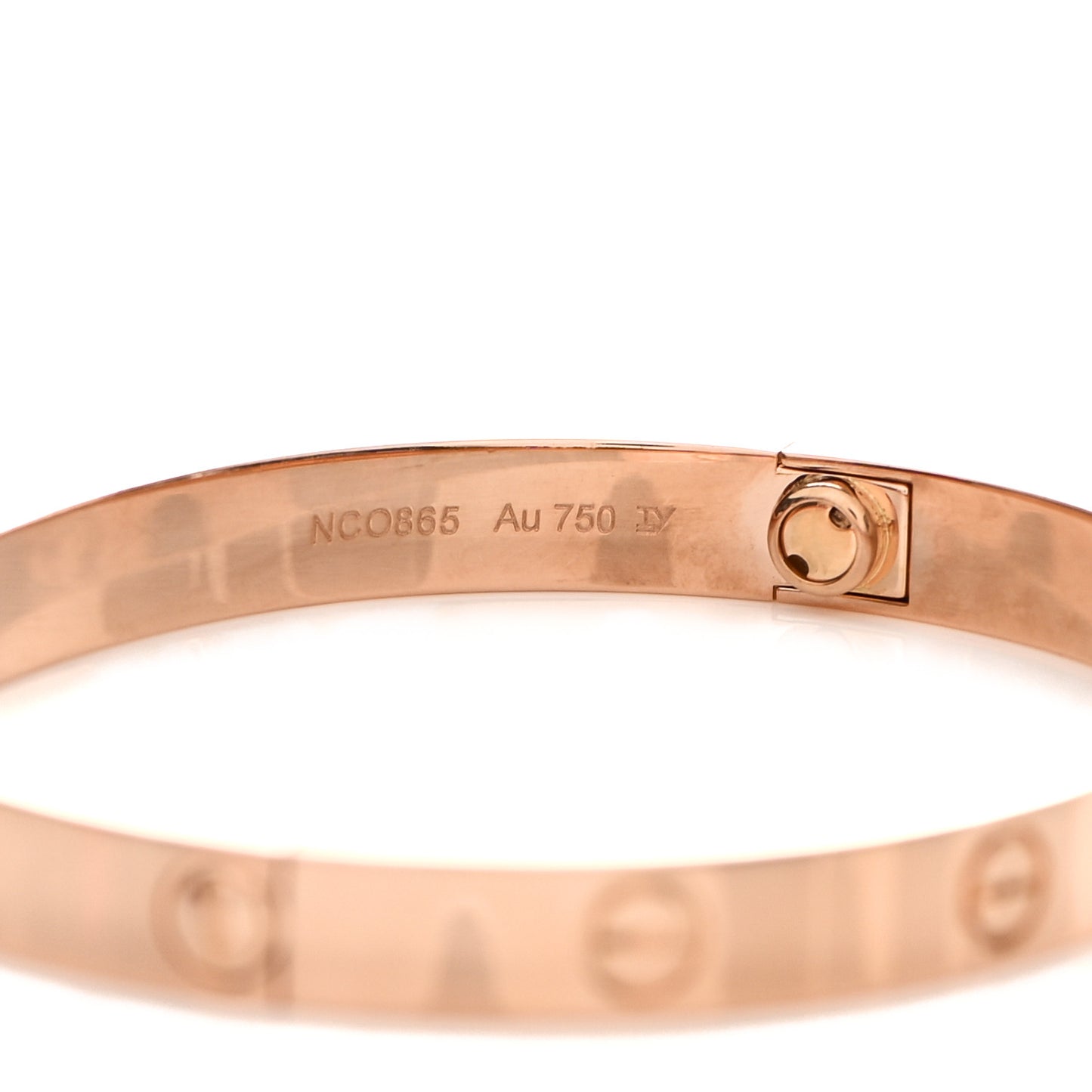 18K Pink Gold LOVE Bracelet 17