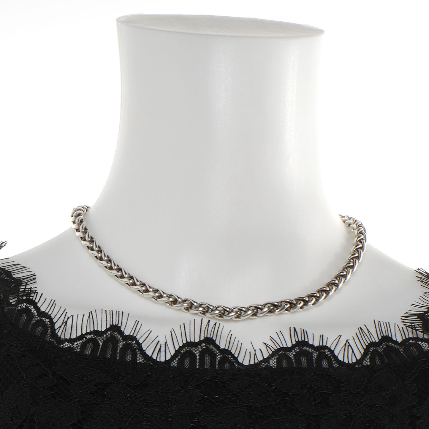 18K Gold Sterling Silver Wheat Necklace
