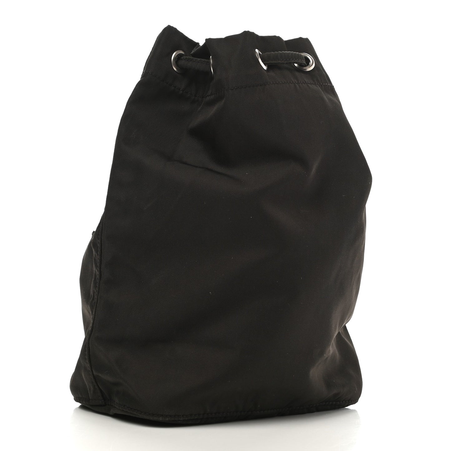 Nylon Vela Drawstring Pouch Brown