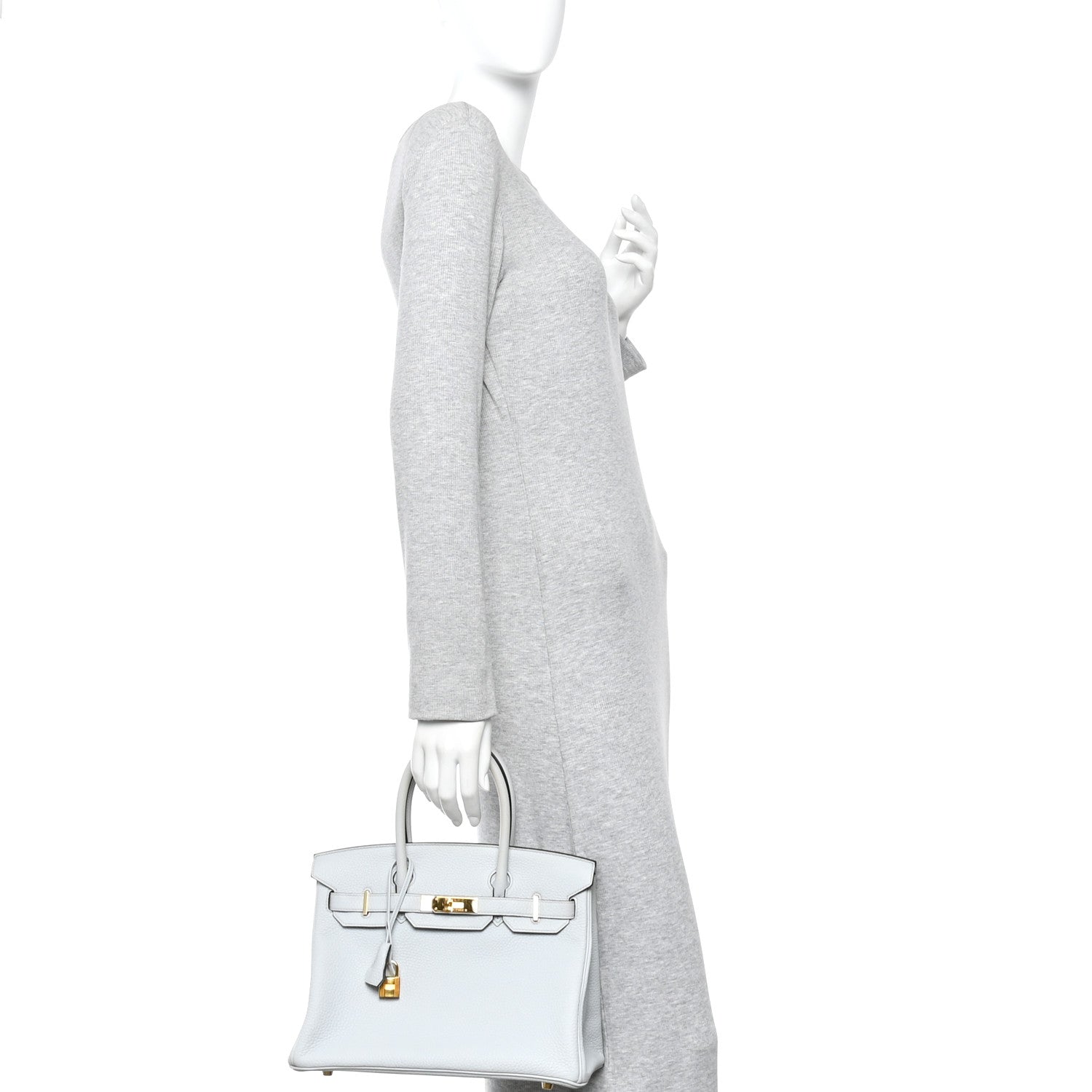 Hermes Togo Birkin 30 Bleu Pale 2 of 13