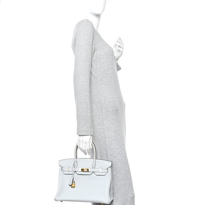 Hermes Togo Birkin 30 Bleu Pale 2 of 13