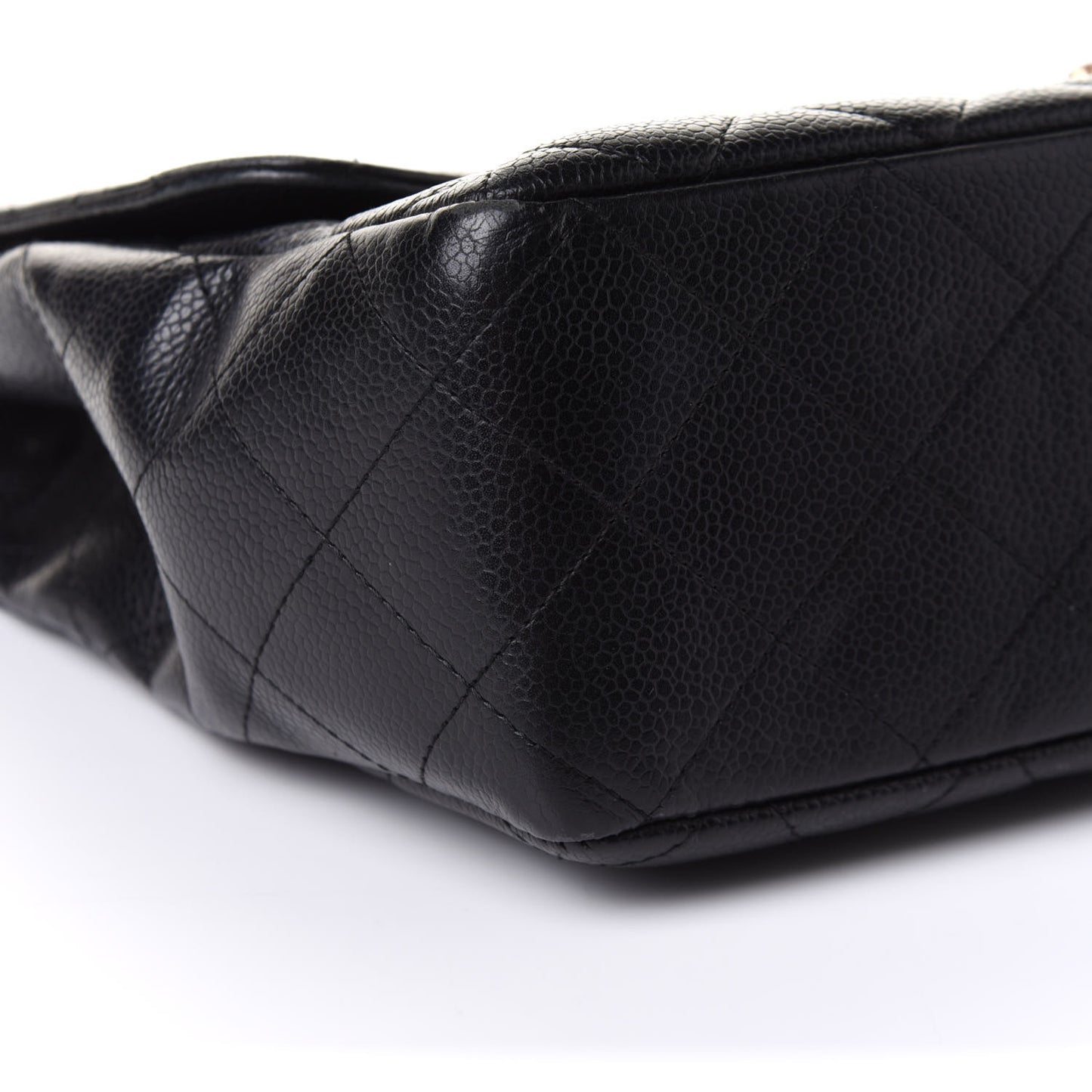 Caviar Quilted Jumbo Single Flap Black