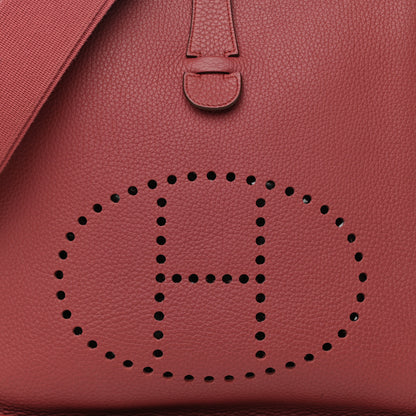 Hermes Taurillon Clemence Evelyne III GM Bois de Rose 8 of 10
