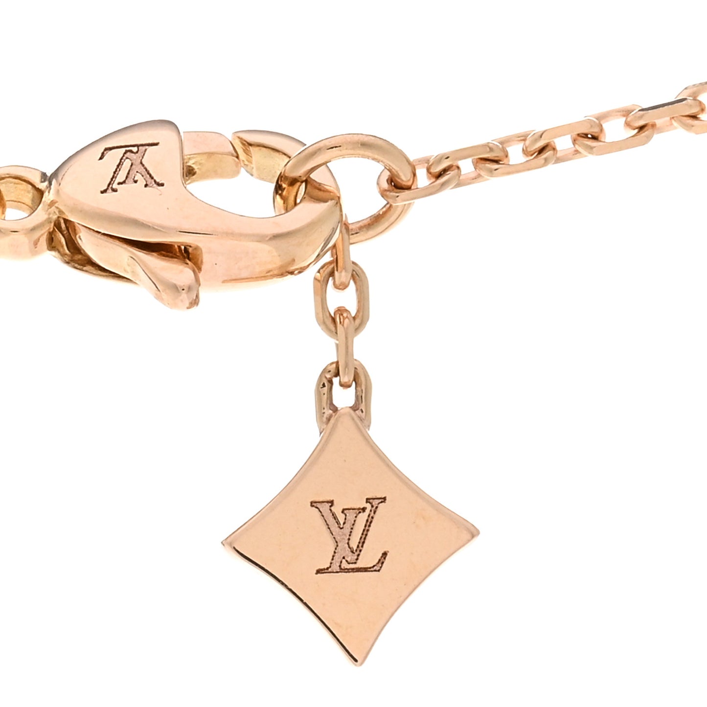 18K Yellow White Pink Gold Empreinte Pendant Necklace