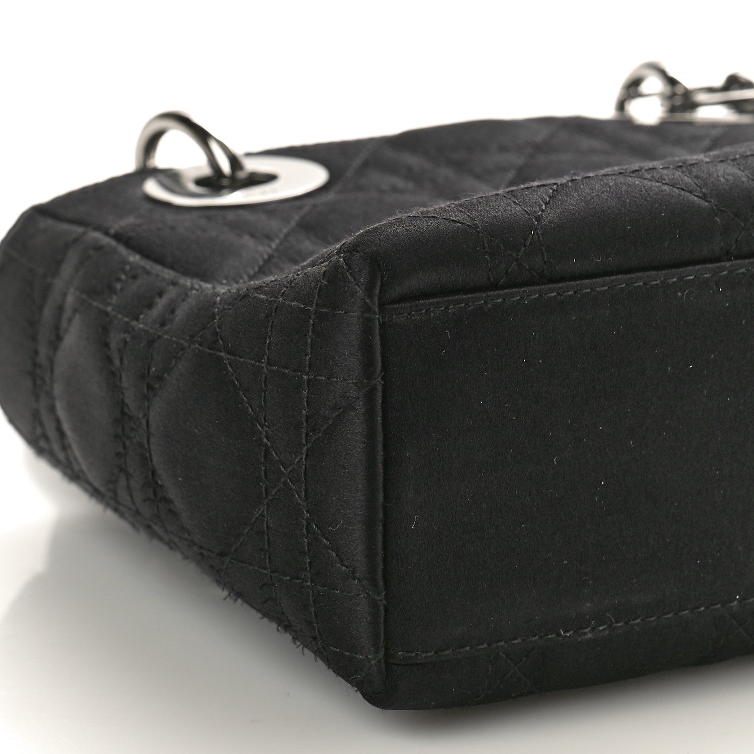 Christian Dior Satin Cannage Mini Lady Dior Black 9 of 12