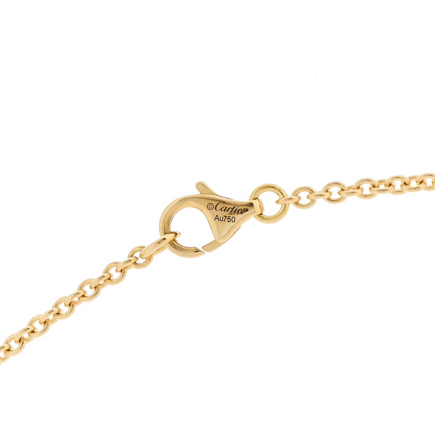 18K Yellow Gold Interlocking LOVE Necklace