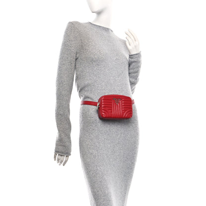 Prada Soft Calfskin Diagramme Camera Bag Rosso 2 of 10