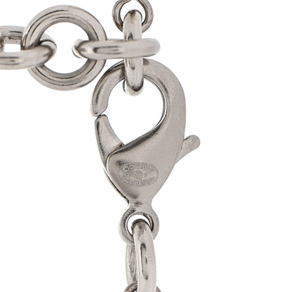 Chanel Crystal Pearl CC Long Necklace Silver 5 of 5