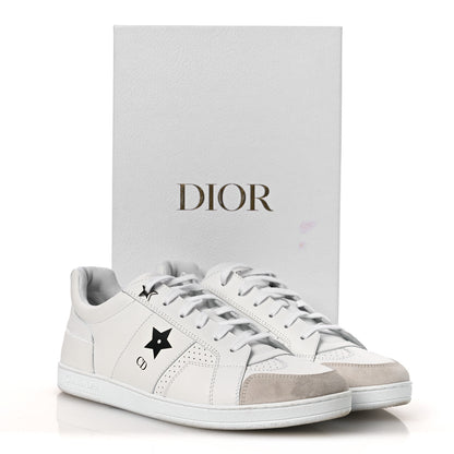 Christian Dior Calfskin Suede Dior Star Low Top Sneakers 41 White Black 14 of 14
