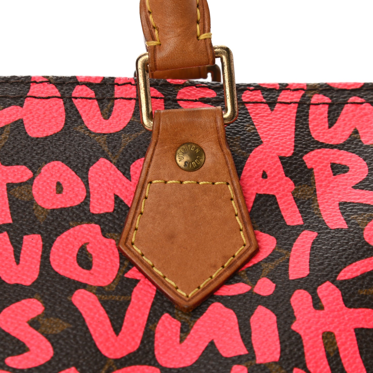 Monogram Graffiti Speedy 30 Fuchsia