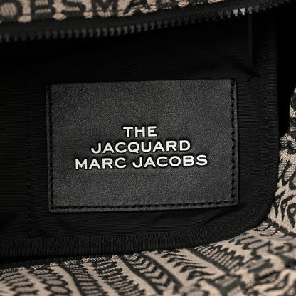 Marc Jacobs Cotton Jacquard Monogram Medium The Traveler Tote Bag Beige Multicolor 6 of 12