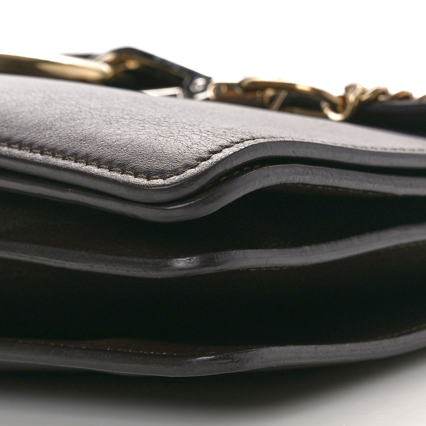 Calfskin Suede Medium Faye Shoulder Bag Carbon Brown