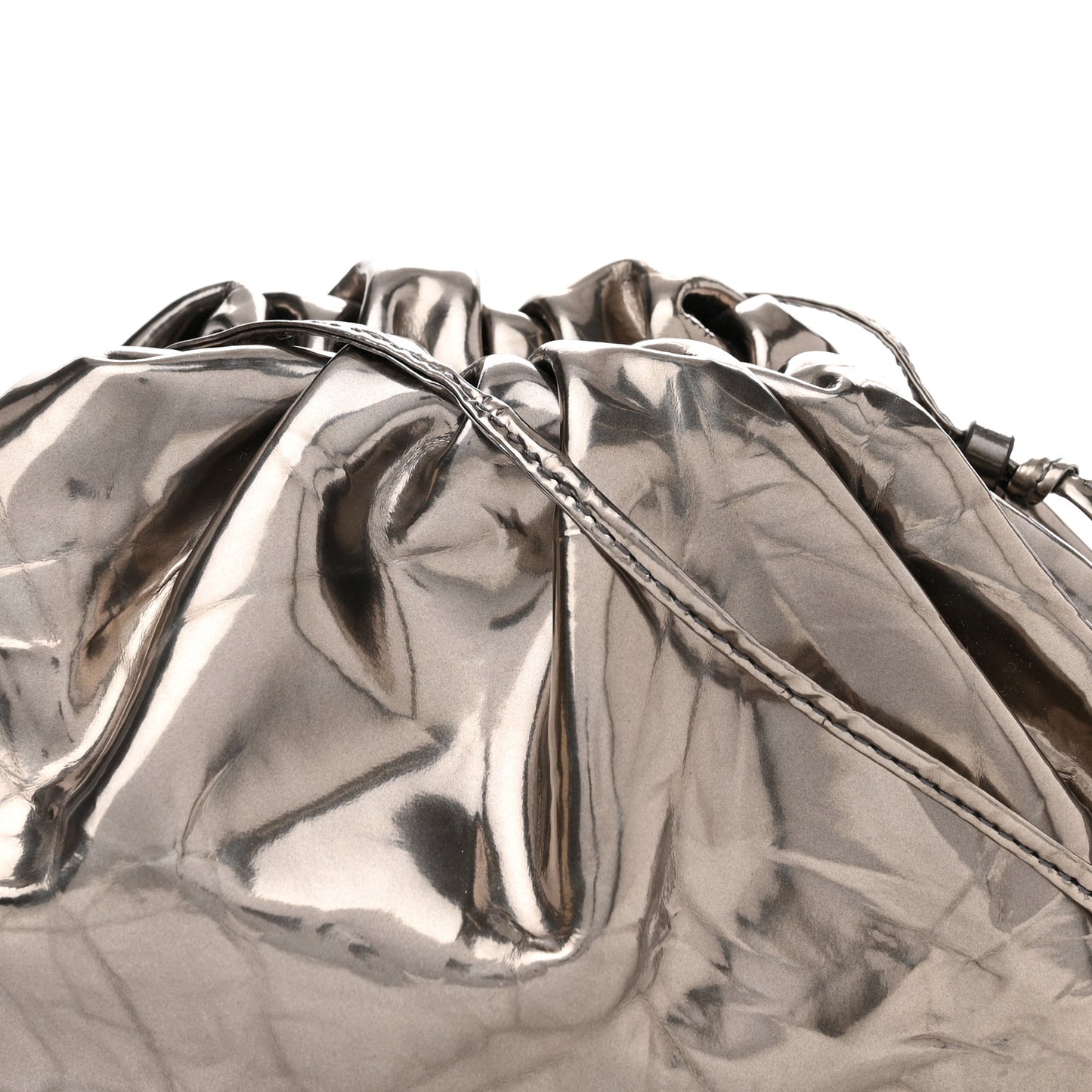 Metallic Crushed Calfskin The Mini Pouch Anchor