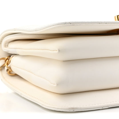 Chanel Caviar Quilted Mini Top Handle Flap White 9 of 10